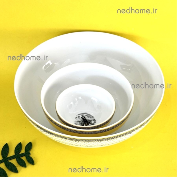 کاسه بزرگ سالاد ویلیج چینی زرین - درجه یک - Image 5