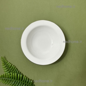 ماست خوری تک چینی زرین طرح لب نقره ای ایتالیا اف فله ای - درجه یک