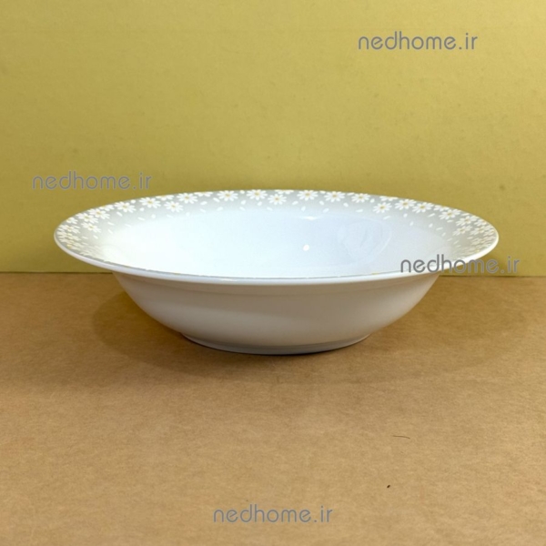 ظرف سالاد گل بابونه چینی زرین