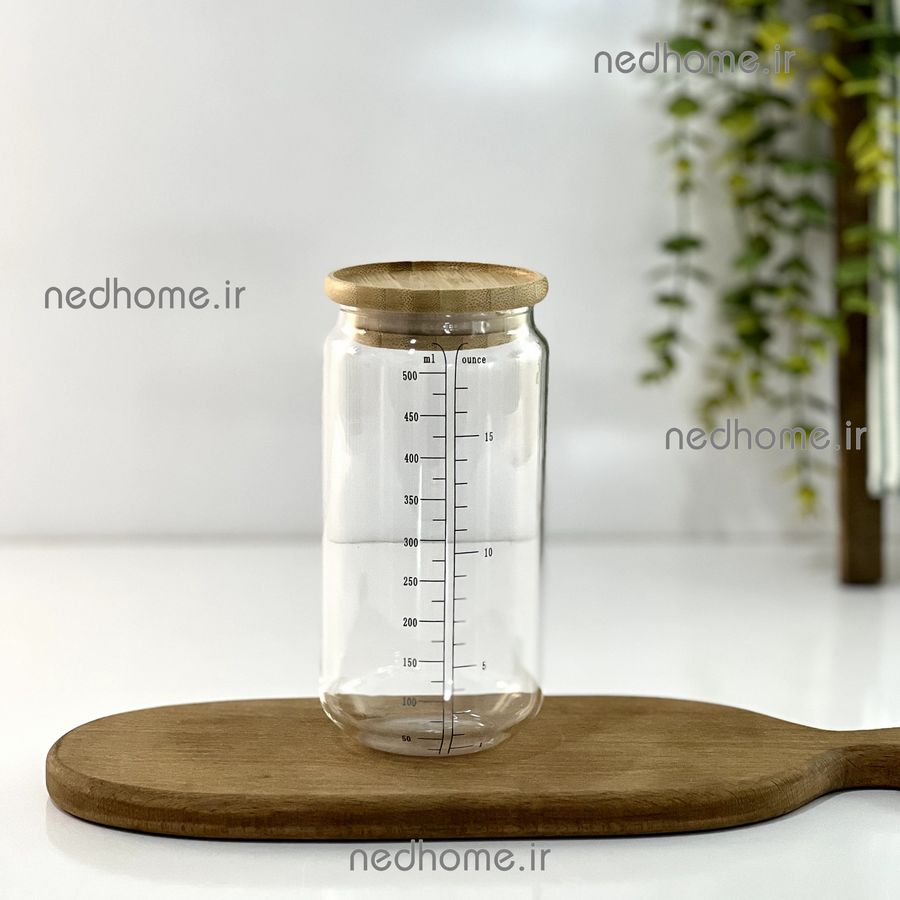 بانکه پیرکس گرد در بامبو - 500 ml