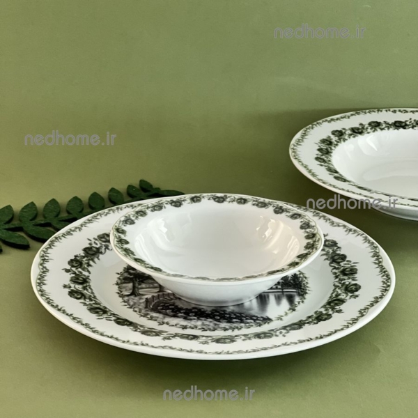 سالاد خوری تک نفره سبز رنگ