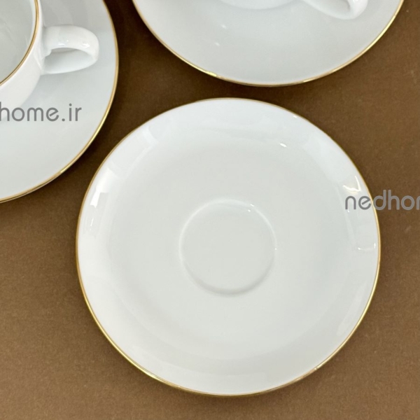 نعلبکی تخت لب طلایی چینی زرین