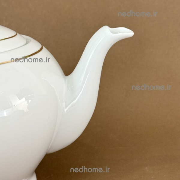 قوری چای لب طلایی چینی زرین درجه عالی