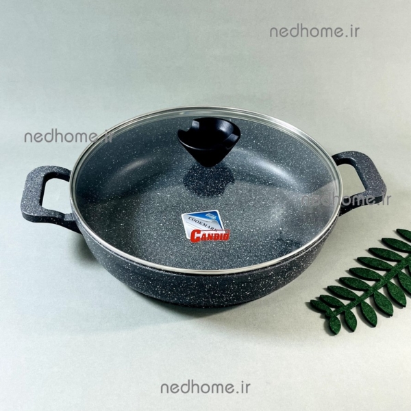 تاوه دسته دار گرانیت کاندید طرح دسته پروانه ای