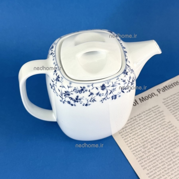 قوری چای خوری چینی سفید طرح ورونیکا کواترو