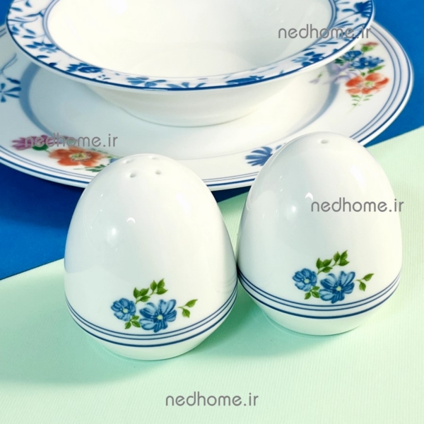 نمکدان چینی گلدار گرانادا چینی زرین