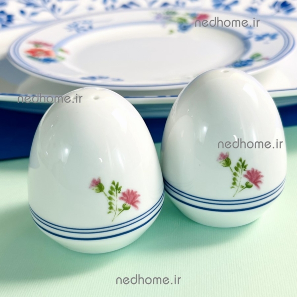 نمکدان و فلفل پاش چینی زرین طرح گرانادا درجه عالی