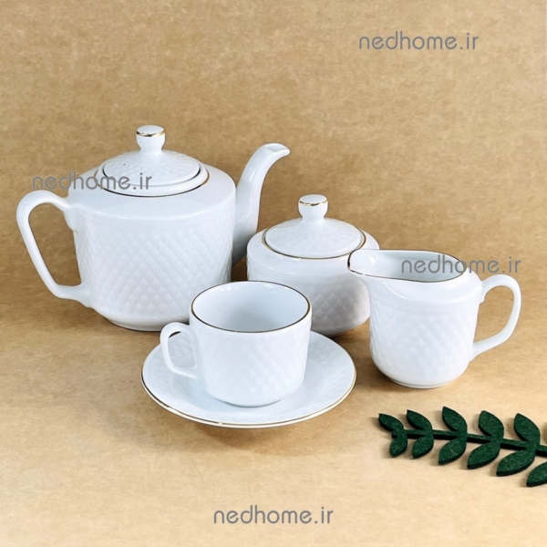 سرویس چای خوری چینی زرین طرح زرین رادیانس