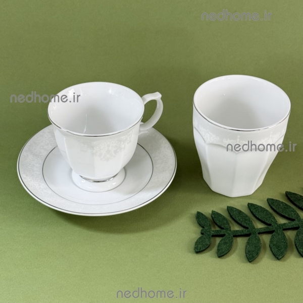 لیوان چای خوری چینی زرین طرح دلسا