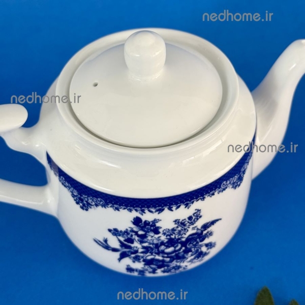 قوری چای استوانه کوچک چینی زرین طرح فلورانس