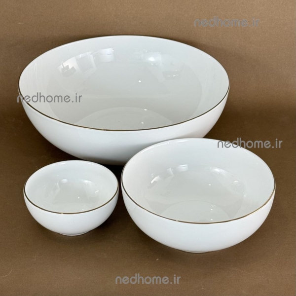 سرویس 13 پارچه لب طلایی چینی زرین