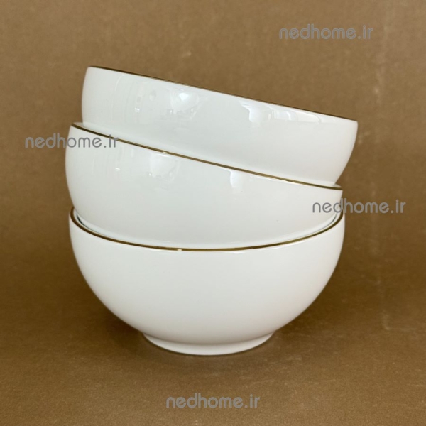 ماست خوری کوچک لب طلایی چینی زرین