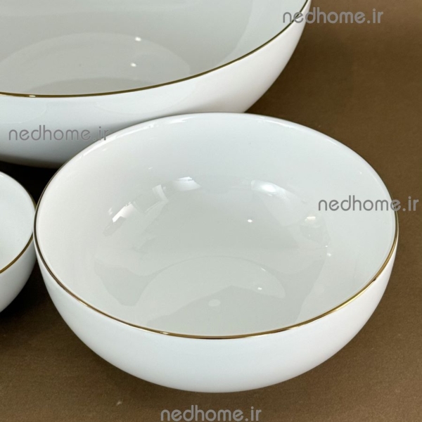 پیاله آبگوشت خوری لب طلایی زرین