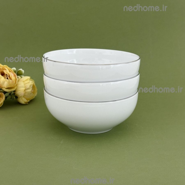 آبگوشت خوری ساده لب نقره ای