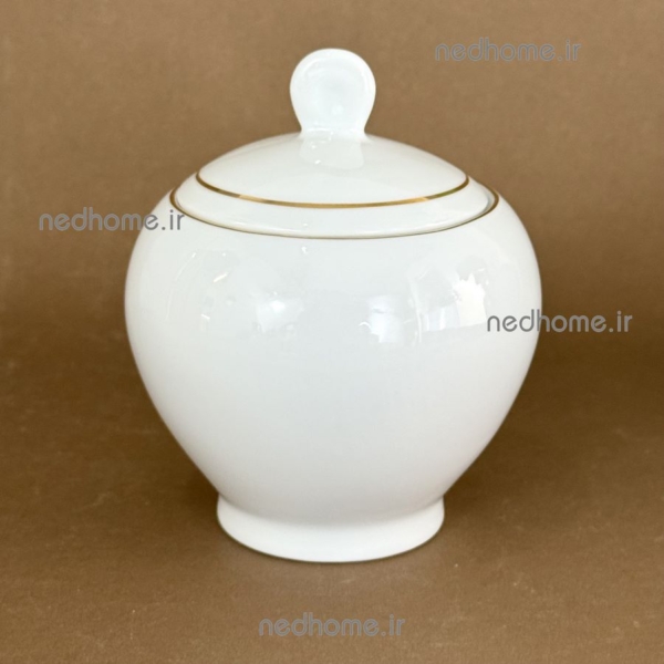 قندان چینی زرین طرح لب طلایی درجه عالی ایتالیا اف