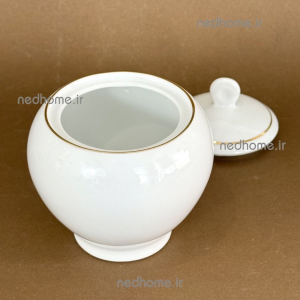 خرید قندان تک چینی زرین لب طلایی