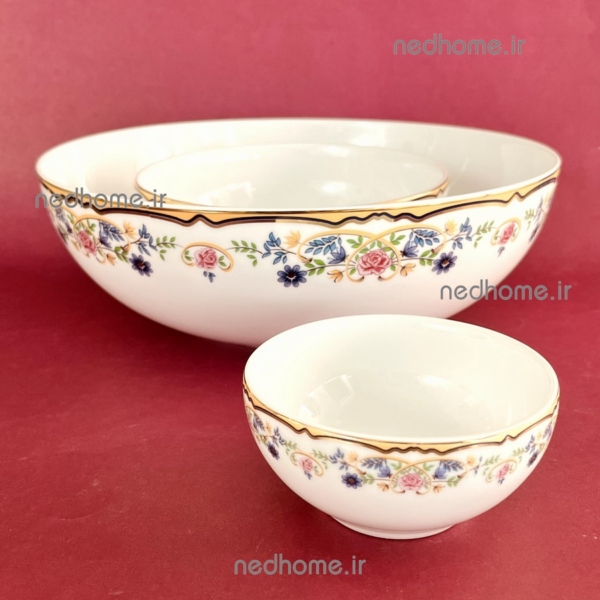 پیاله بزرگ آش گلستان چینی زرین