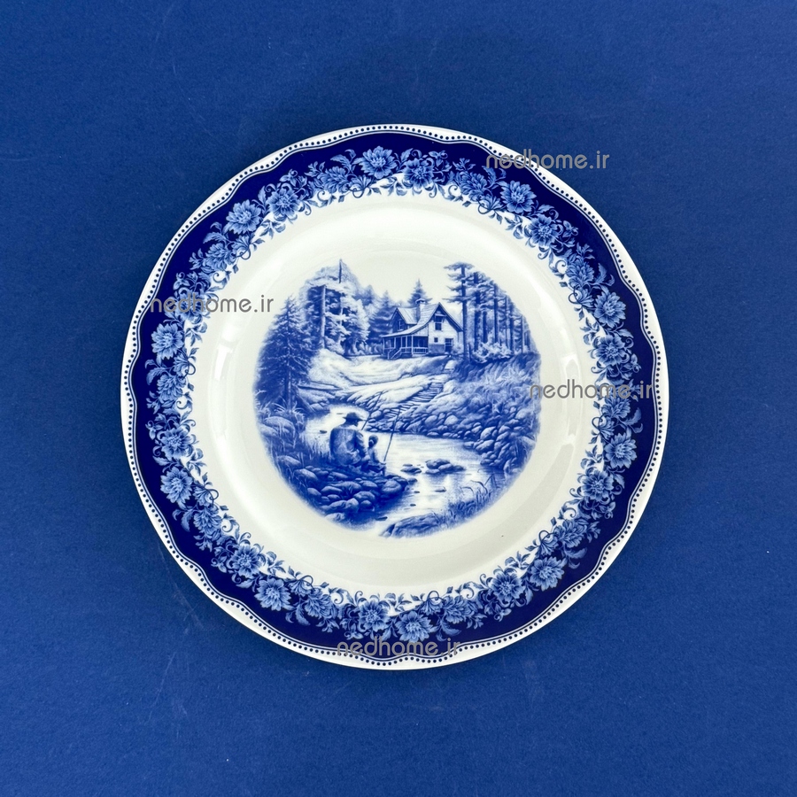 3963 (1) بشقاب میوه خوری تک چینی زرین طرح سن پترزبورگ فله ای – درجه یک