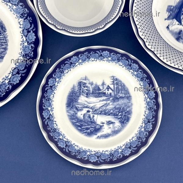 بشقاب میوه خوری تک طرح جدید سن پترزبورگ چینی زرین