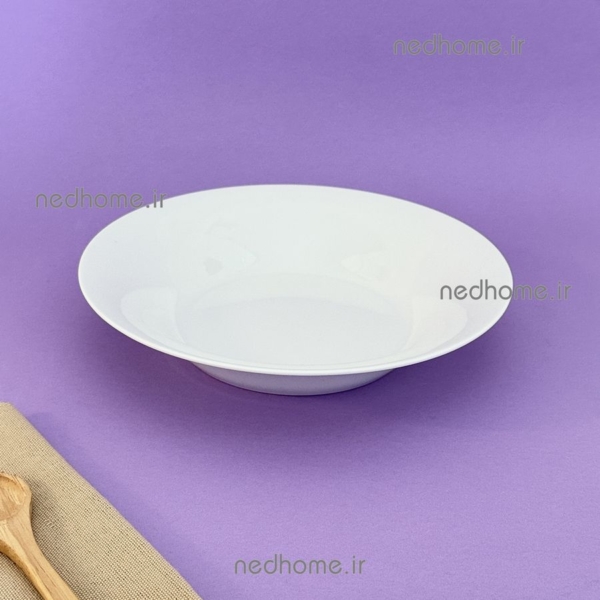 بشقاب گود چینی سفید