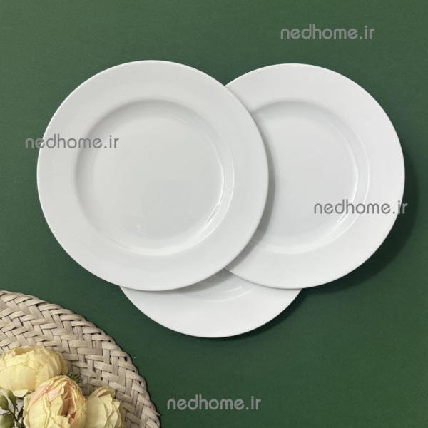 پیش دستی میوه خوری چینی سفید