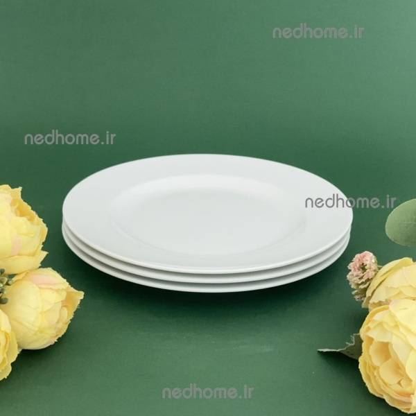 پیشدستی گرد سفید چینی زرین