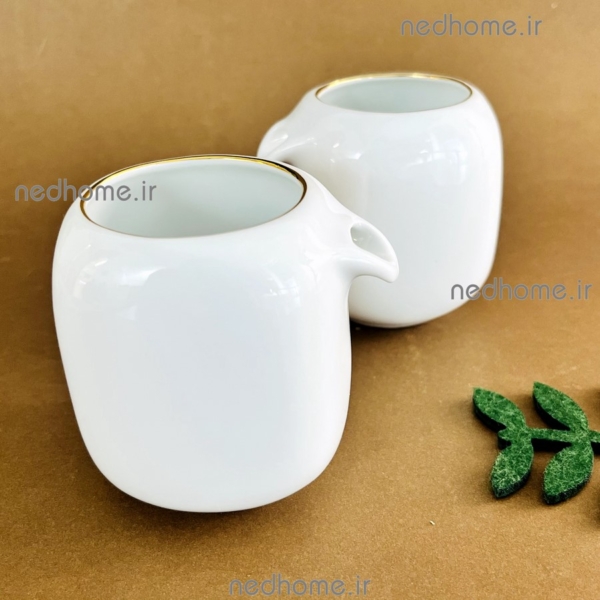 شکرپاش چینی زرین طرح لب طلایی درجه عالی