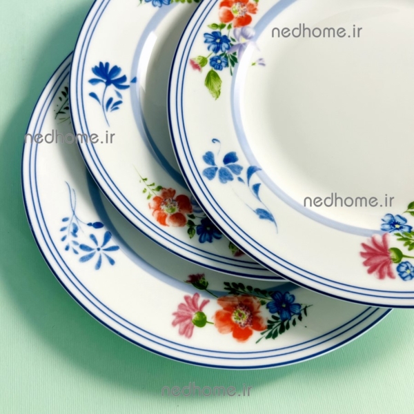 بشقاب تخت میوه گرانادا گلدار چینی زرین