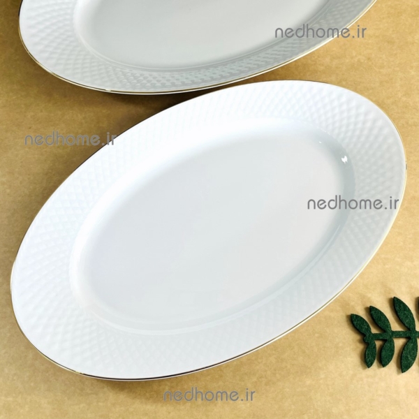 دیس متوسط چینی زرین طرح لب طلایی رادیانس