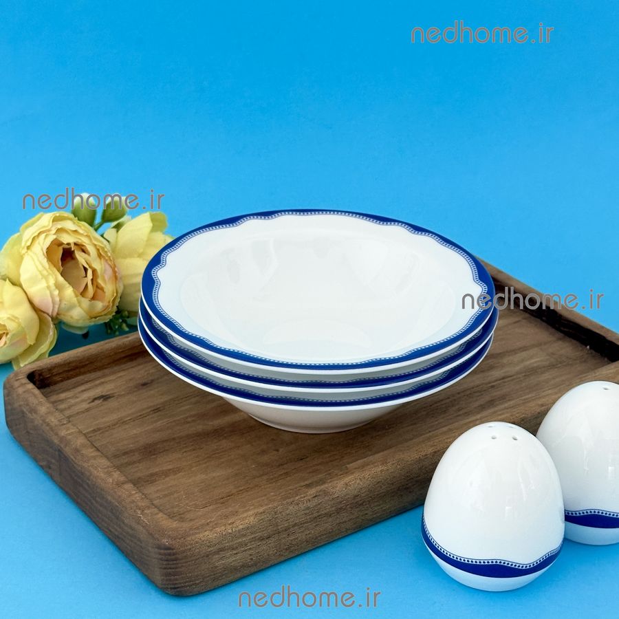 4191 (4) ماست خوری تک چینی زرین طرح ماهور ایتالیا اف فله ای - درجه یک