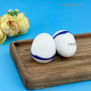 نمک پاش و فلفل پاش چینی زرین طرح ماهور ایتالیا اف - دو عدد - درجه یک