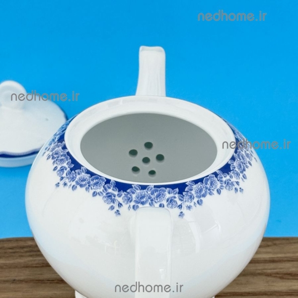قوری گل آبی زرین