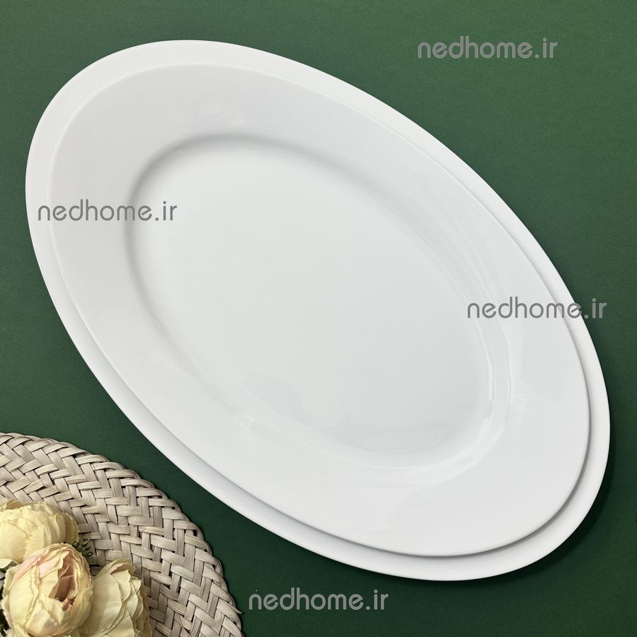 4253 (1) دیس تک چینی زرین طرح سفید ایتالیا اف