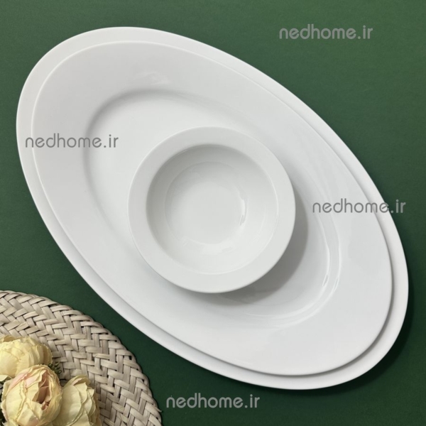 ماست خوری تک چینی زرین طرح سفید ایتالیا اف فله ای - Image 4