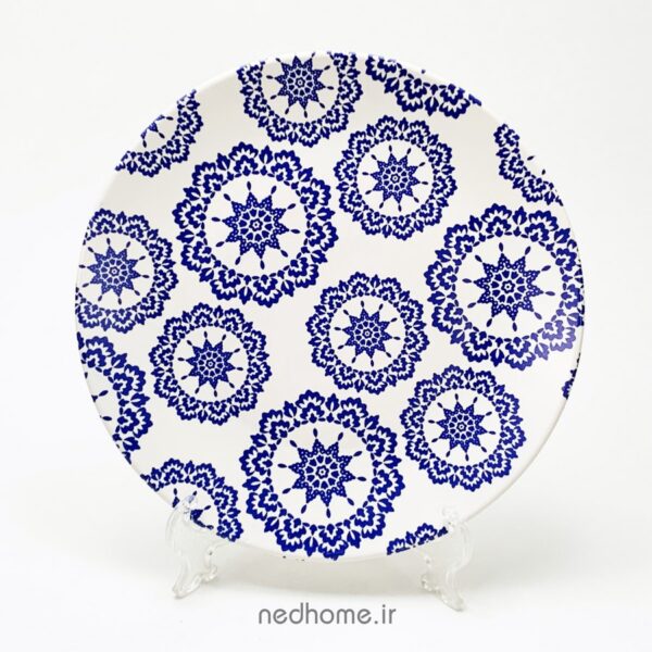 بشقاب سرامیکی آبی keramika