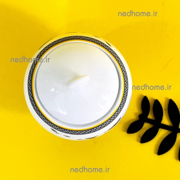 قندان طرح دار چینی زرین طرح ویلیج