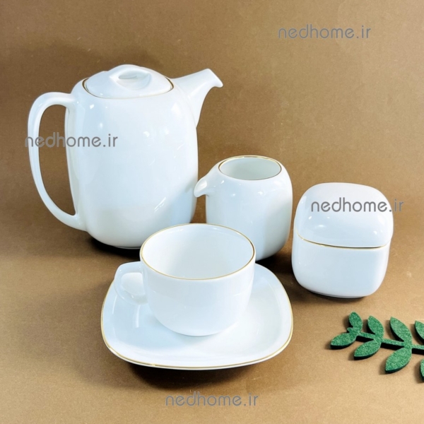 سرویس چای خوری چینی زرین طرح زرین کواترو