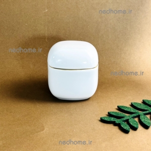 قندان تک چینی زرین طرح لب طلایی کواترو - درجه یک