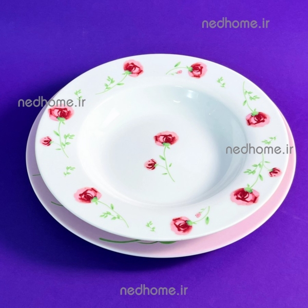 پلوخوری تک پینک رز صورتی چینی زرین درجه عالی