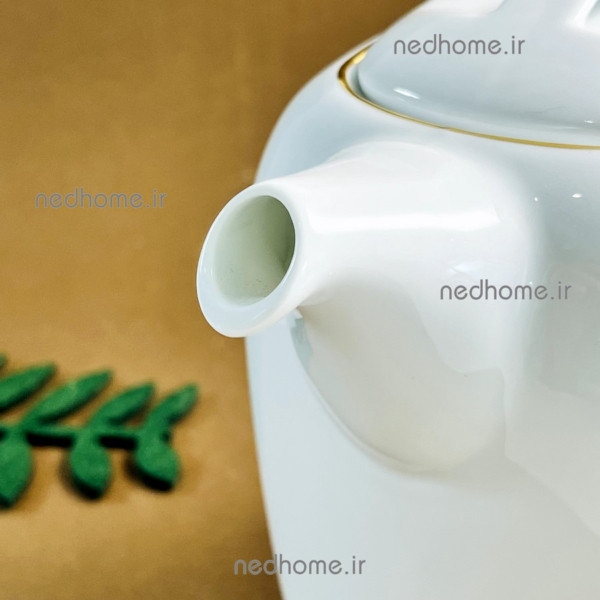 قوری ساده چینی زرین طرح کواترو زرین