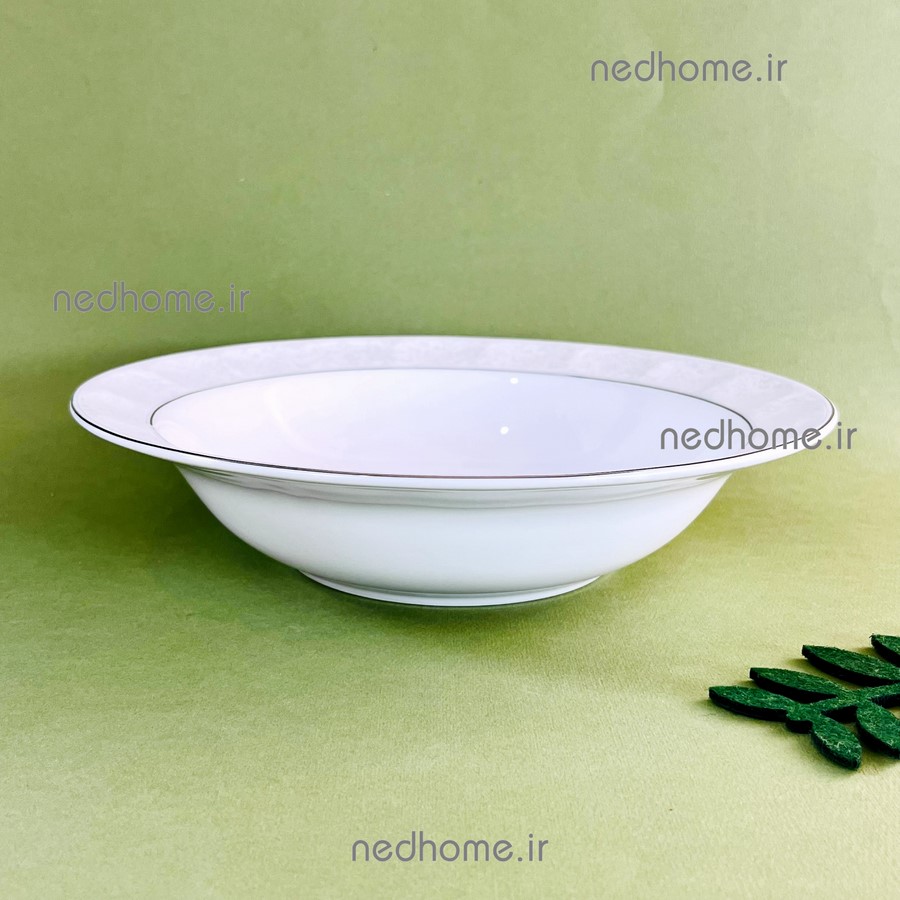 کاسه سالاد تک چینی زرین طرح دلسا - درجه یک