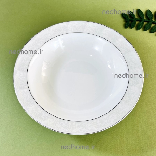 کاسه بزرگ سالاد چینی زرین طرح دلسا