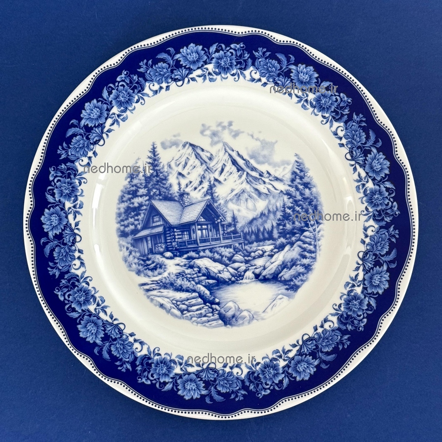 3961(1) بشقاب پلوخوری تک چینی زرین طرح سن پترزبورگ فله ای – درجه یک