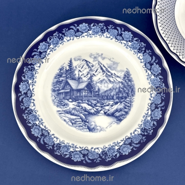 بشقاب غذاخوری سن پترزبورگ طرح آبی