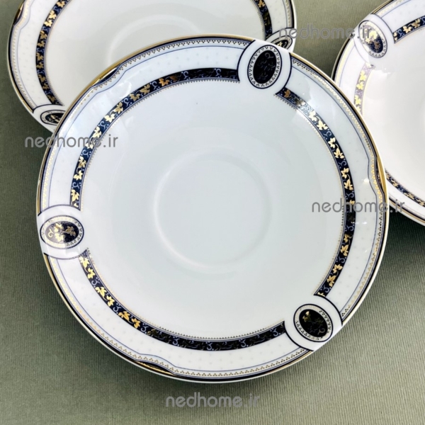 نعلبکی قدیمی چینی زرین طرح پرشیا