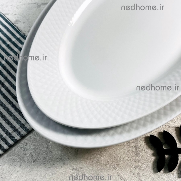 دیس برنج خوری سفید رادیانس چینی زرین
