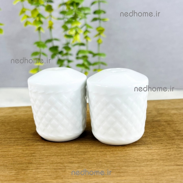 نمکدان و فلفل پاش ساده چینی زرین رادیانس