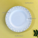 بشقاب میوه خوری تک چینی زرین طرح کامومیلا ایتالیا اف فله ای - درجه یک