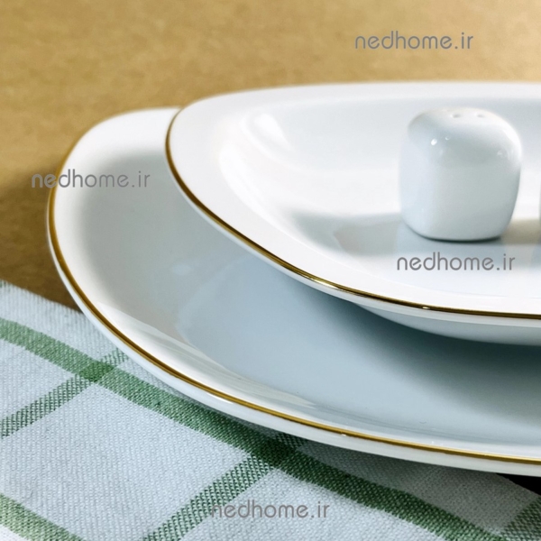 بشقاب گود چینی زرین طرح زرین کواترو