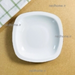 خورشت خوری تک چینی زرین طرح لب طلایی کواترو فله ای - درجه یک